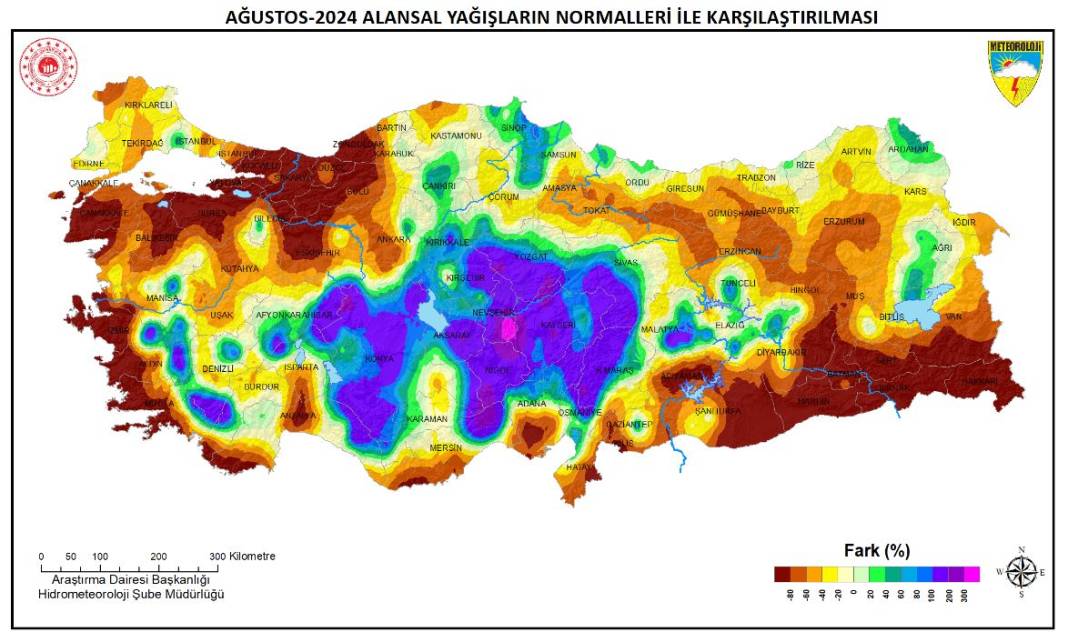 Konya, geçen ay yağışların yüzde 100 arttığı iller arasına girdi 10